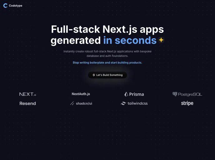 screenshot of Codotype