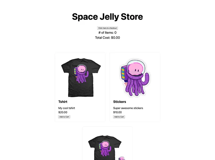 screenshot of My Snipcart Store