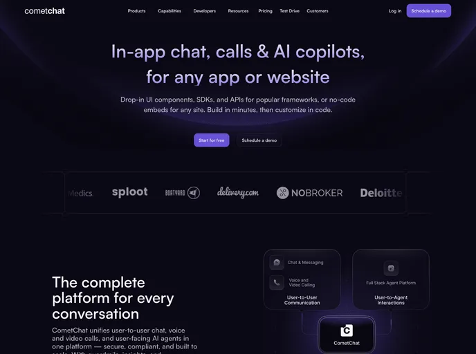 screenshot of Cometchat Uikit Ios
