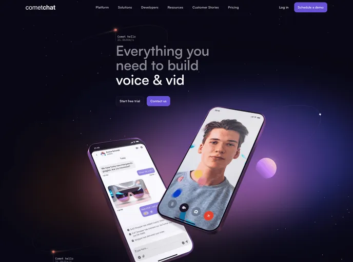screenshot of Cometchat Uikit Flutter