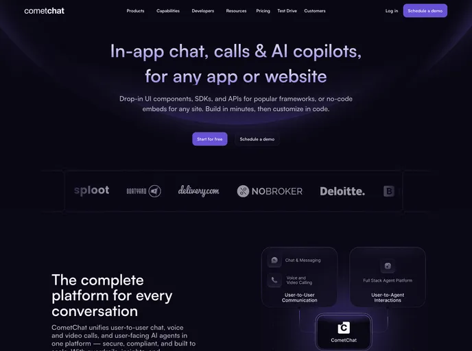 screenshot of Cometchat Uikit Ios