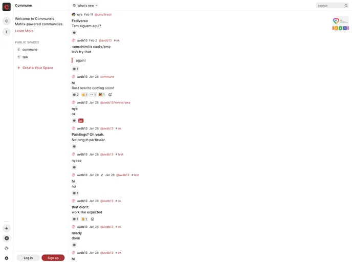 screenshot of Commune