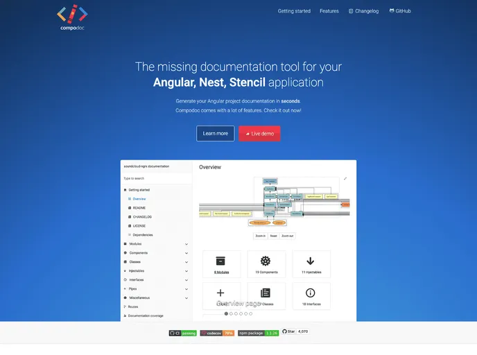 screenshot of Compodoc