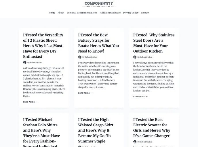 screenshot of Componentity