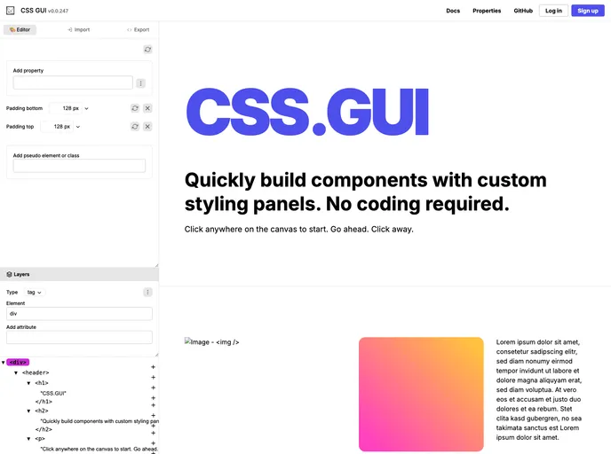 Css.gui screenshot