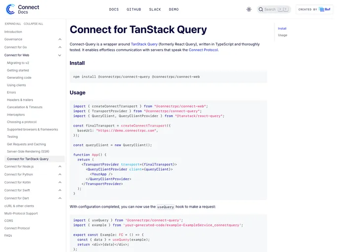 Connect Query Es screenshot