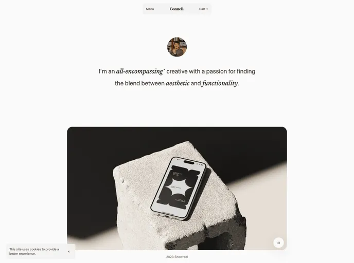 screenshot of Connellmccarthy.github.io