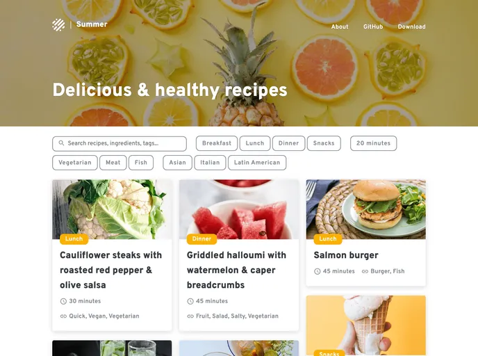 screenshot of Summer