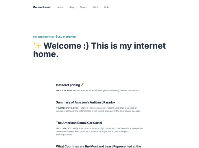 screenshot of Hexo Personal Site