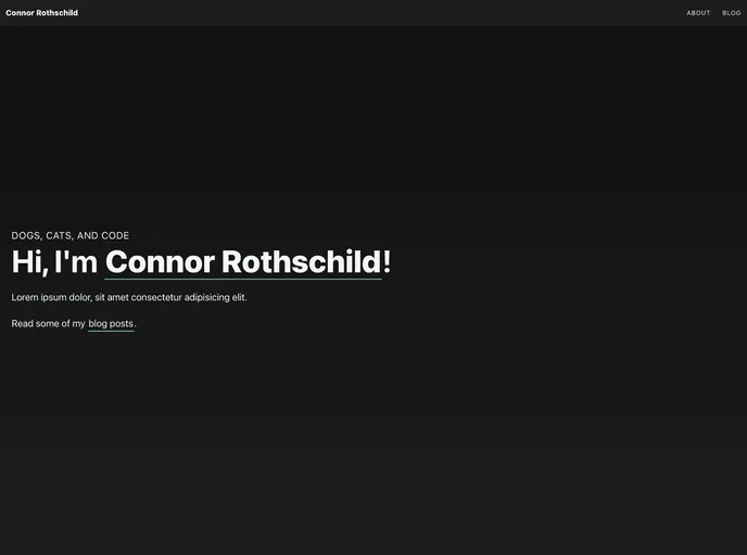 screenshot of Nuxt Blog Starter