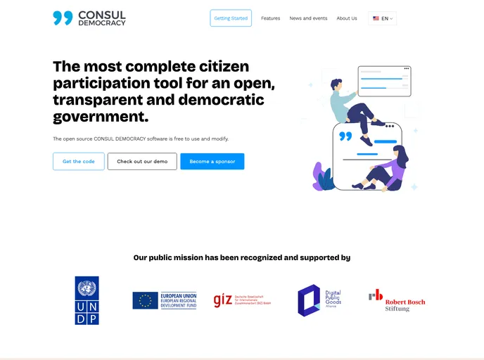 screenshot of Consuldemocracy