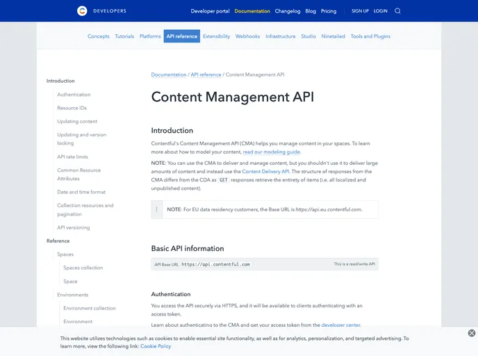 screenshot of Contentful Management.rb