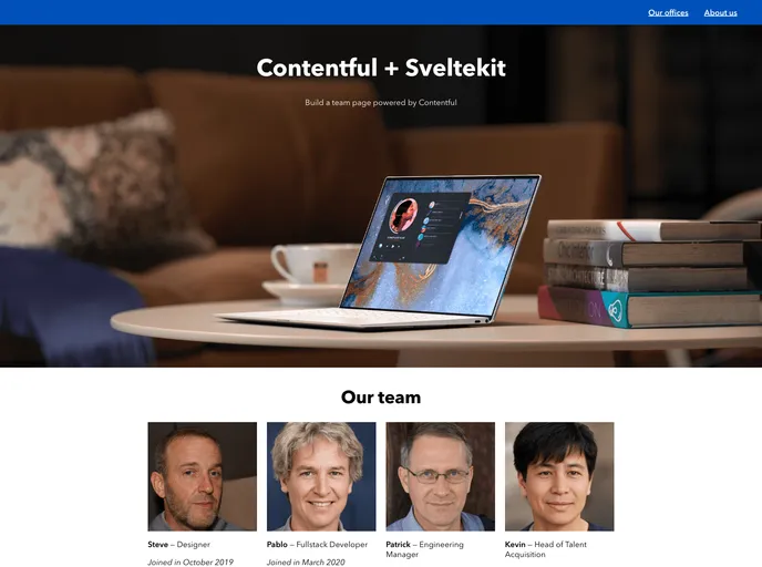 Sveltekit starter by contentful a svelte template built at lightspeed
