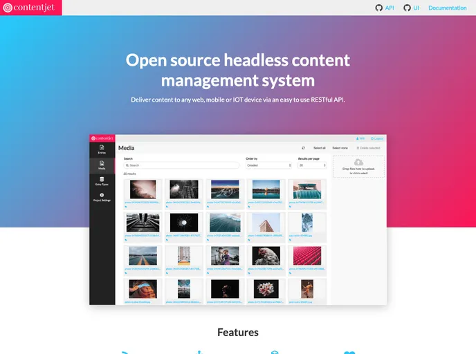 Contentjet UI screenshot