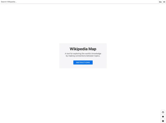 screenshot of Wikipedia Map