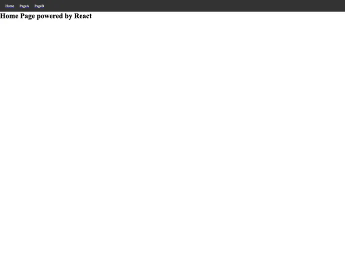 screenshot of React React Router Dom Simple Boilerplate