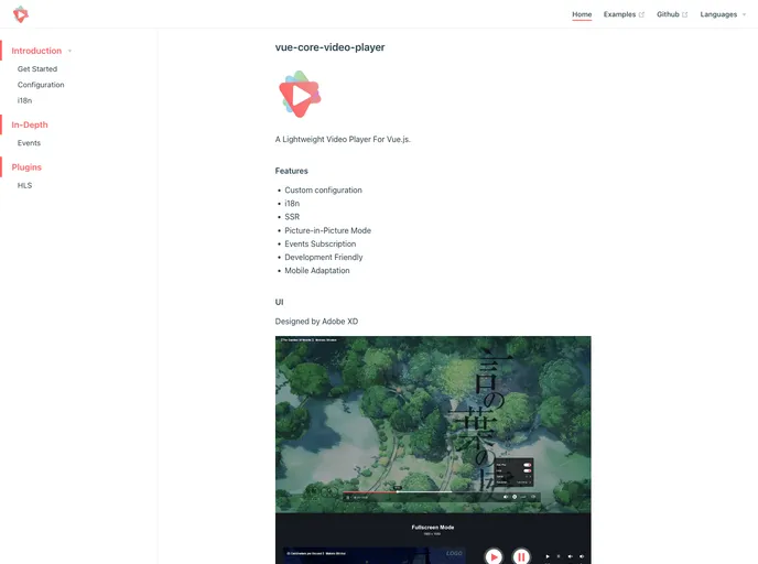 Vue Core Video Player