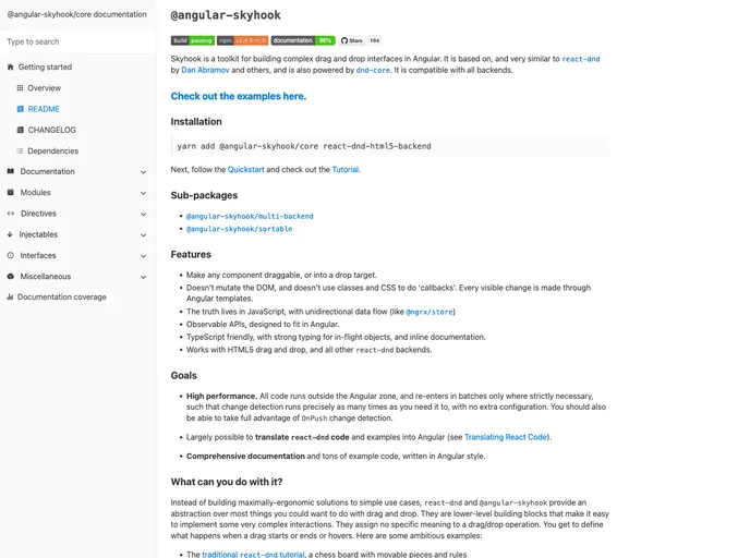 screenshot of Angular Skyhook