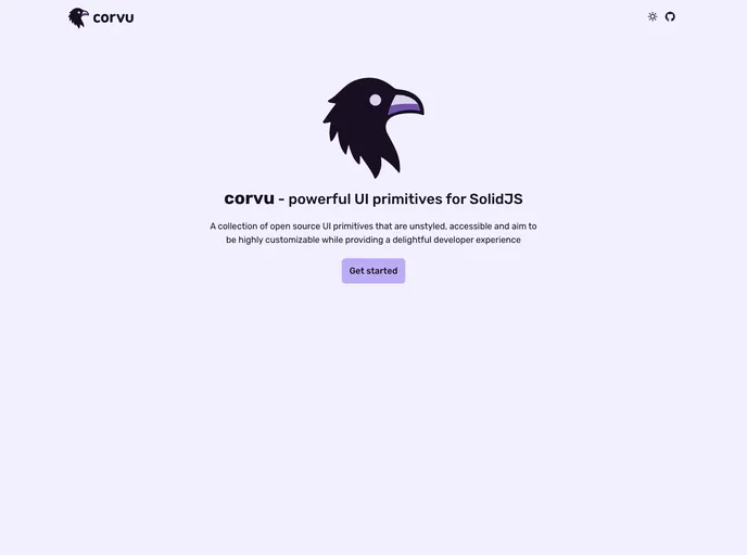 screenshot of Corvu