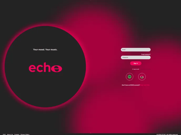 screenshot of ECHO