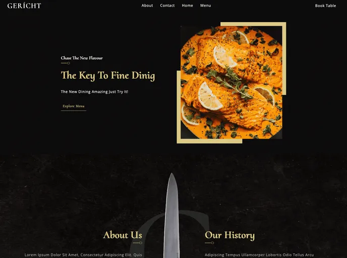 screenshot of Nextjs Restaurant Website Cms