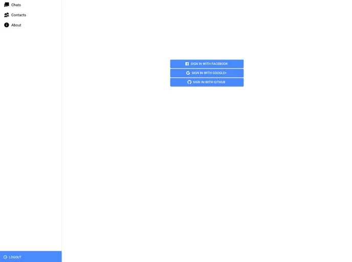 screenshot of Ionic Messenger Starter