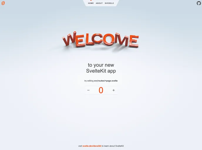 screenshot of Deno Sveltekit