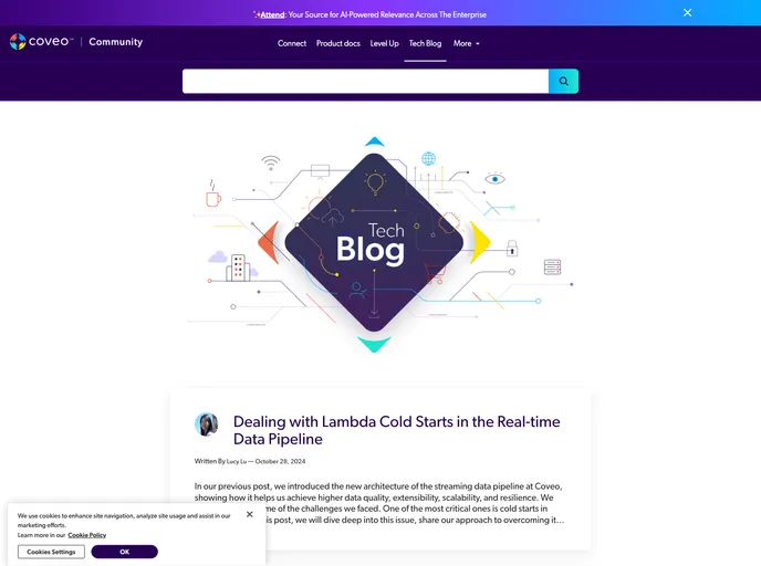 screenshot of Source.coveo.com