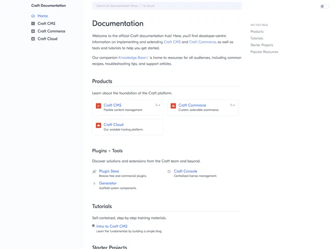 screenshot of Docs