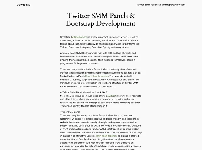 screenshot of Yiistrap