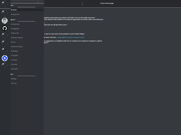 screenshot of Kurizu Dev