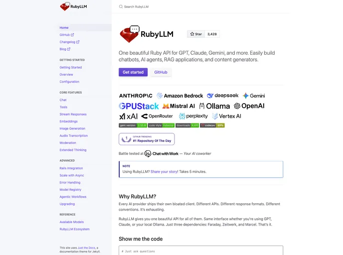 screenshot of Ruby_llm