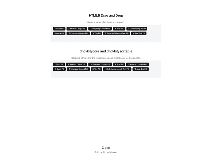 Shadcn Drag And Drop screenshot