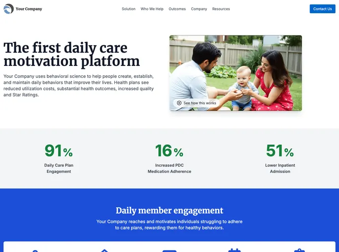screenshot of Astro Modern Company Theme