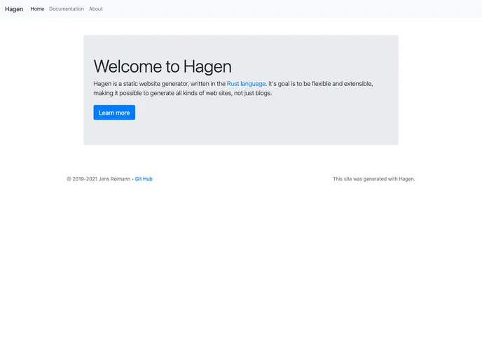 screenshot of Hagen