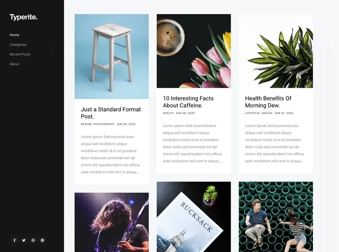 screenshot of Nextjs Typerite Boilerplate