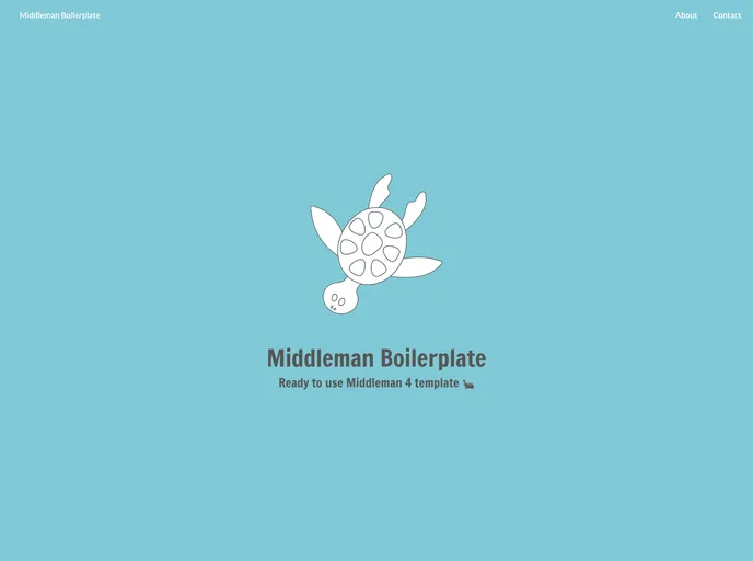 screenshot of Middleman Boilerplate