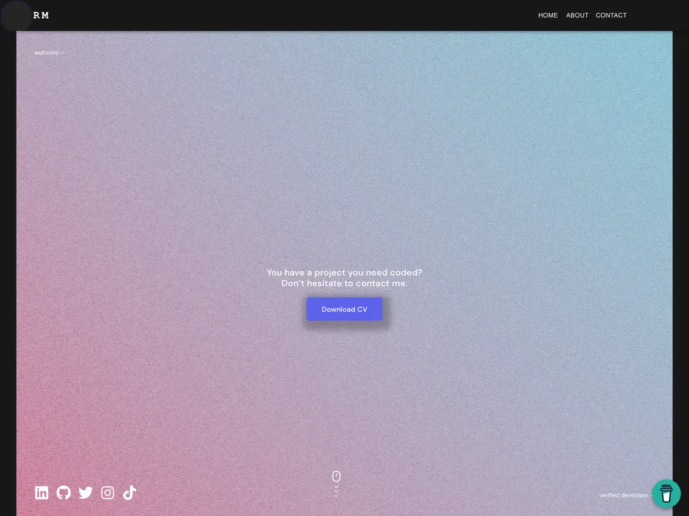 screenshot of Portfolio