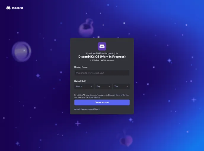 screenshot of Discord4KaiOS
