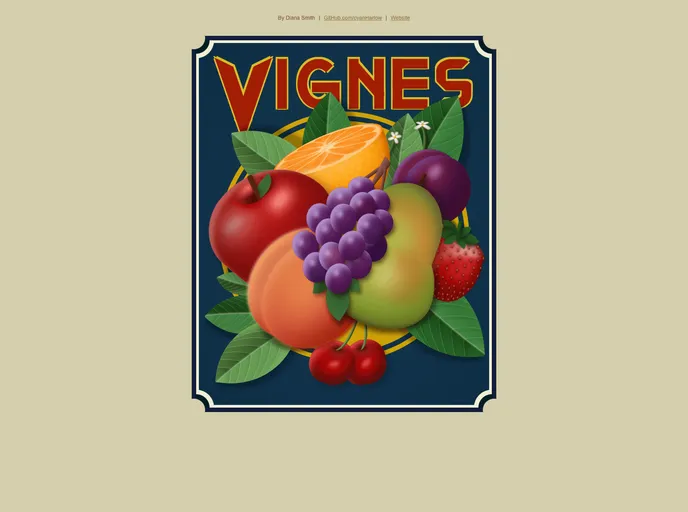 screenshot of Purecss Vignes