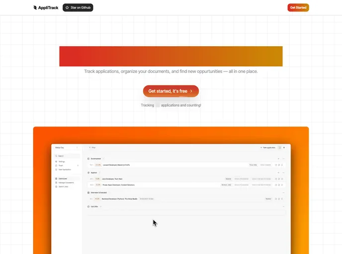 screenshot of Applitrack