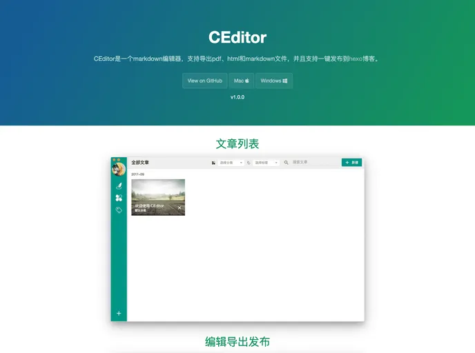 screenshot of Ceditor