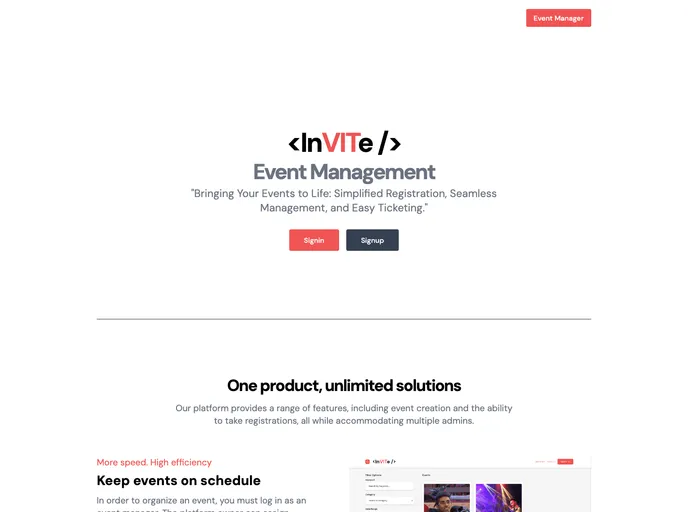 screenshot of InVITe