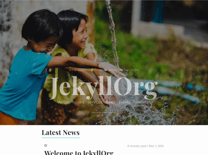 screenshot of JekyllOrg