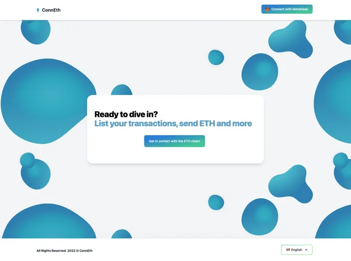screenshot of Nextjs DApp Starter