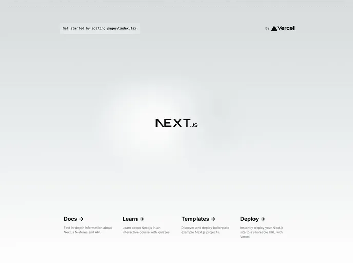 screenshot of Next Typescript Tailwind Starter