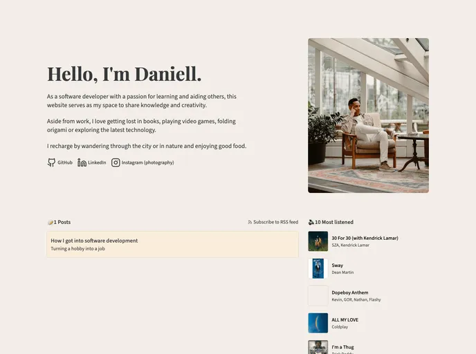 screenshot of Daniellwdb