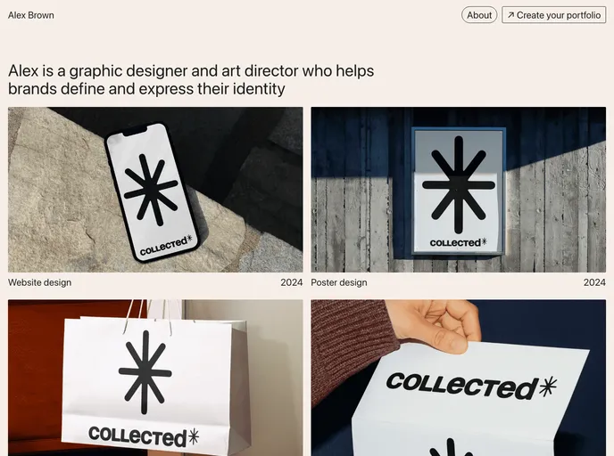 Collected Nextjs Portfolio Template screenshot