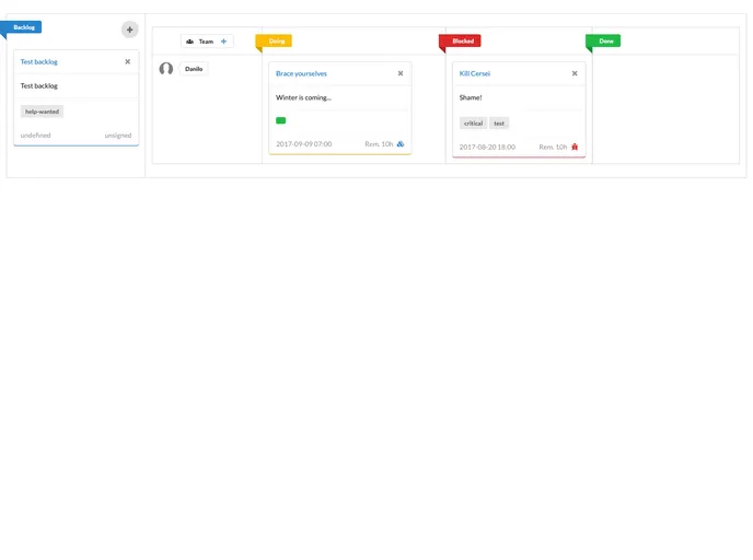 screenshot of Semantic Kanban