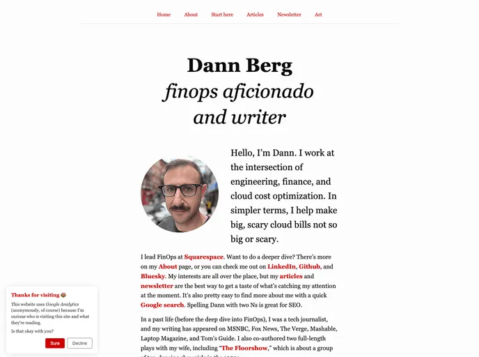 screenshot of Dannb Org